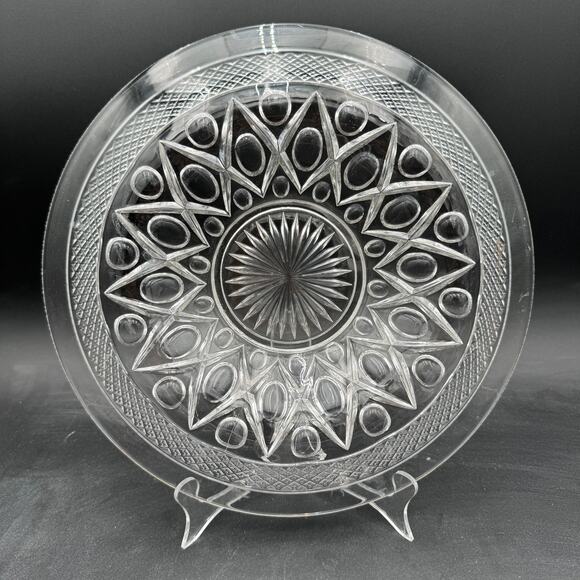 Vintage Large Center Bowl 13.25" Cape Cod by Imperial Glass Ohio Glassware - Picture 2 of 8